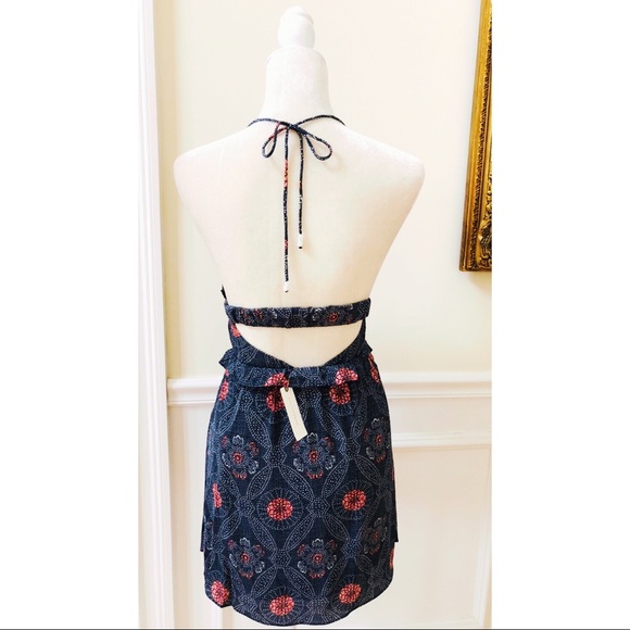 NWT ANTHROPOLOGIE Tavik Rose Halter Dress Size XS - Picture 6 of 7